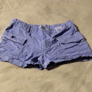Madden Girl Blue Cargo Shorts Relaxed Fit